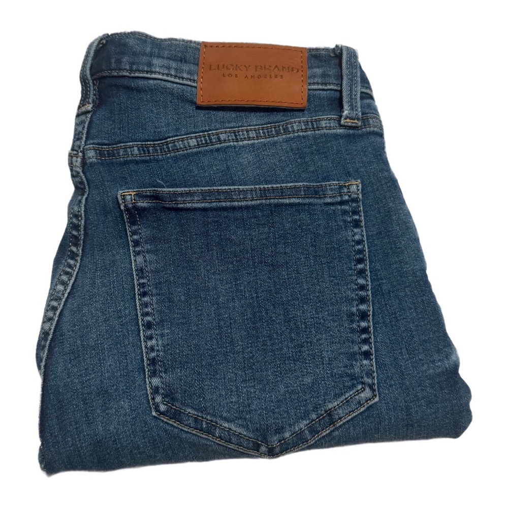 Lucky Brand Bridgette High Rise Skinny Jeans Denim Blue Los Angeles - Picture 7 of 7